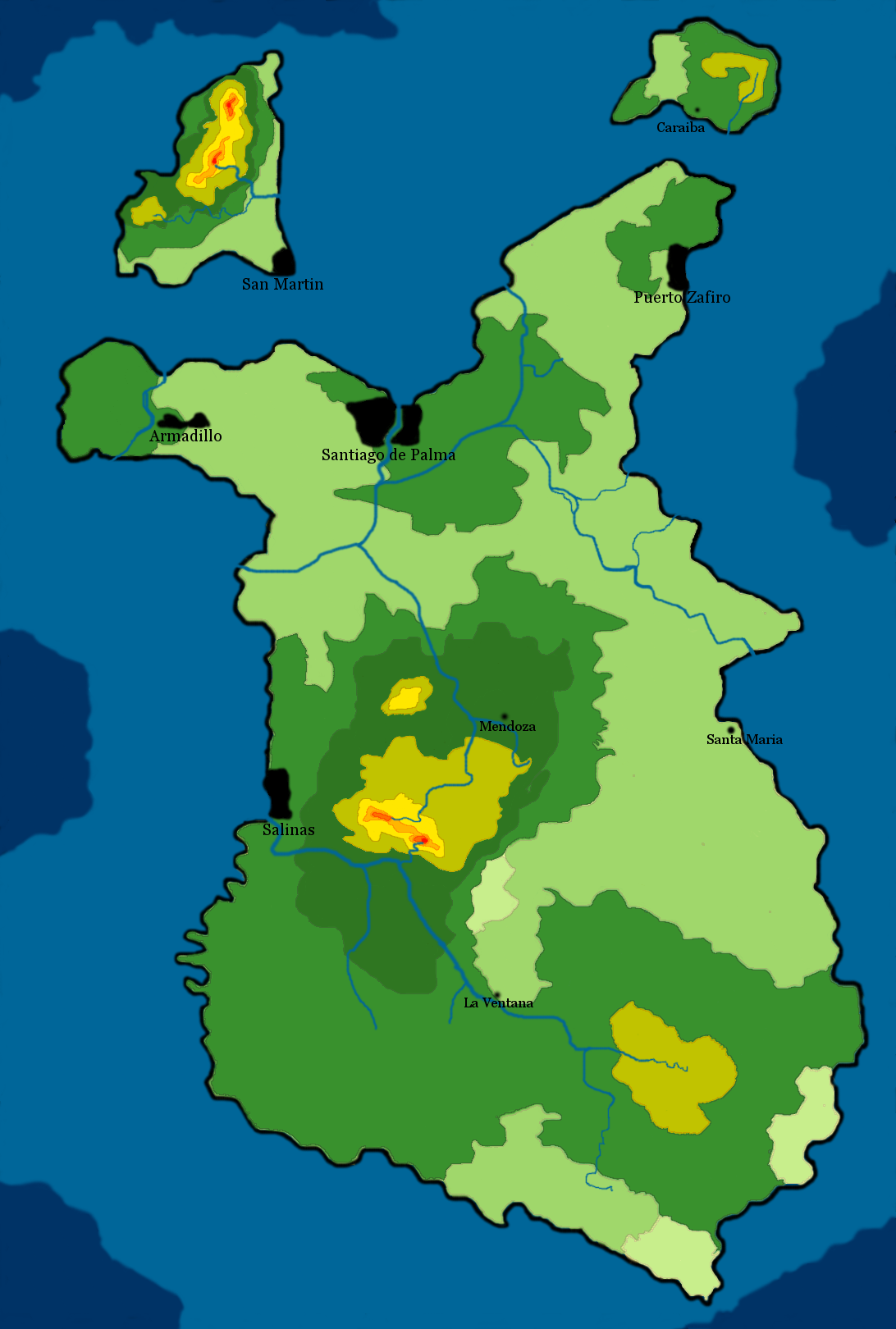 Mapa La Palmy
