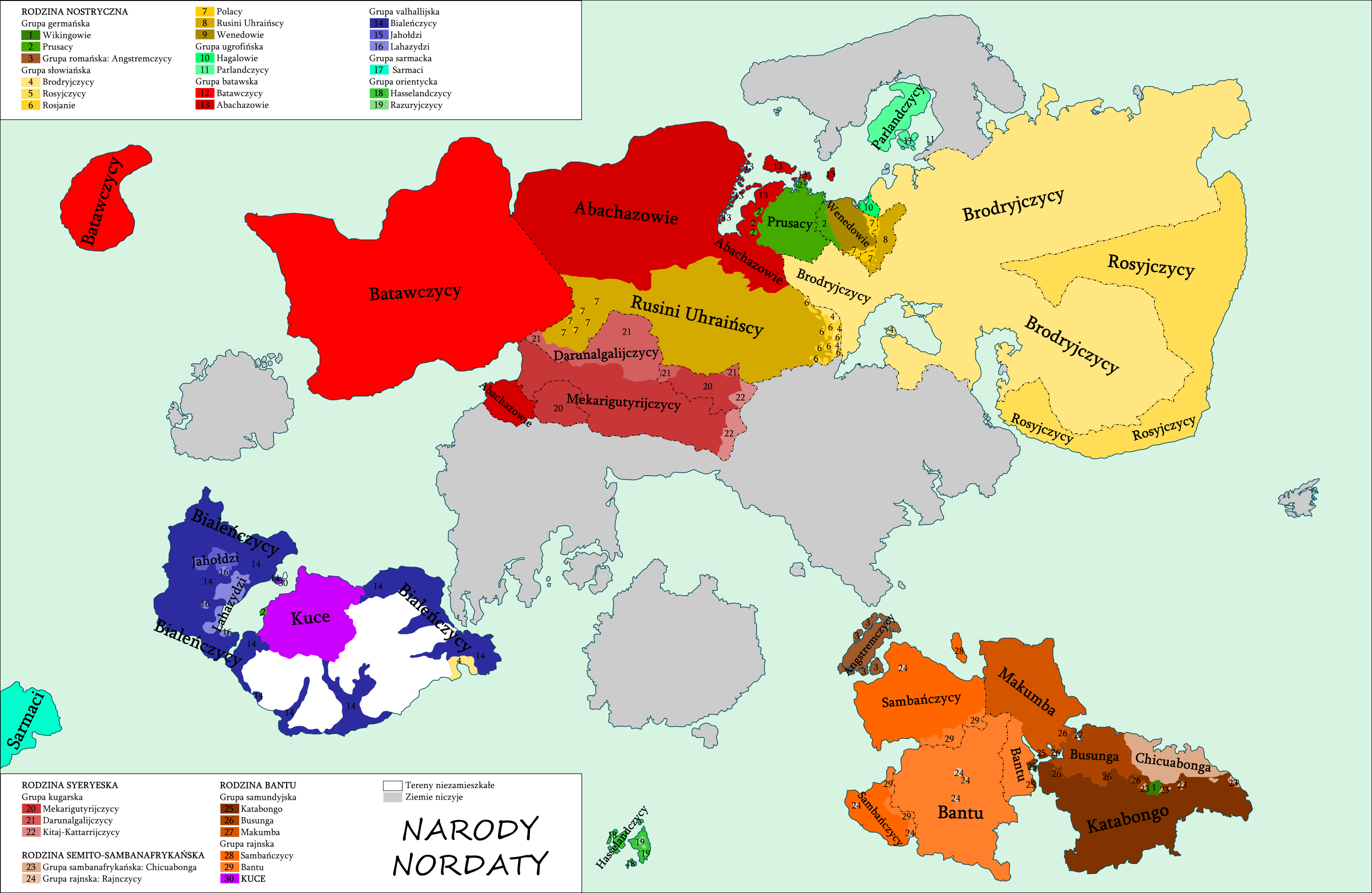 Mapa etniczna Nordaty