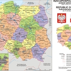 Polska - mapa - podział administracyjny