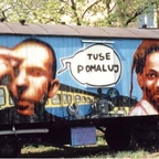 Graffiti na wagonie "Tuse pomaluj"