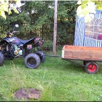 quad z przyczepą