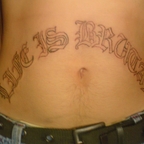 LIFE IS BRUTAL - TATTOO