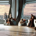 Młody Anakin przed Radą Jedi