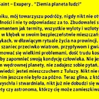 Antoine de Saint - Exupery. Ziemia planeta ludzi