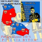 Piekary Śląskie POLONIA BYTOM 100 % anty ruch i ksg mapa kibicowska