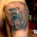 NIEDŹWIEDŹ TATTOO , BEAR TATTOO CORK