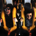 Michael Jackson i Lisa Marie Presley na wesołym miasteczku