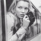 kate moss with camera