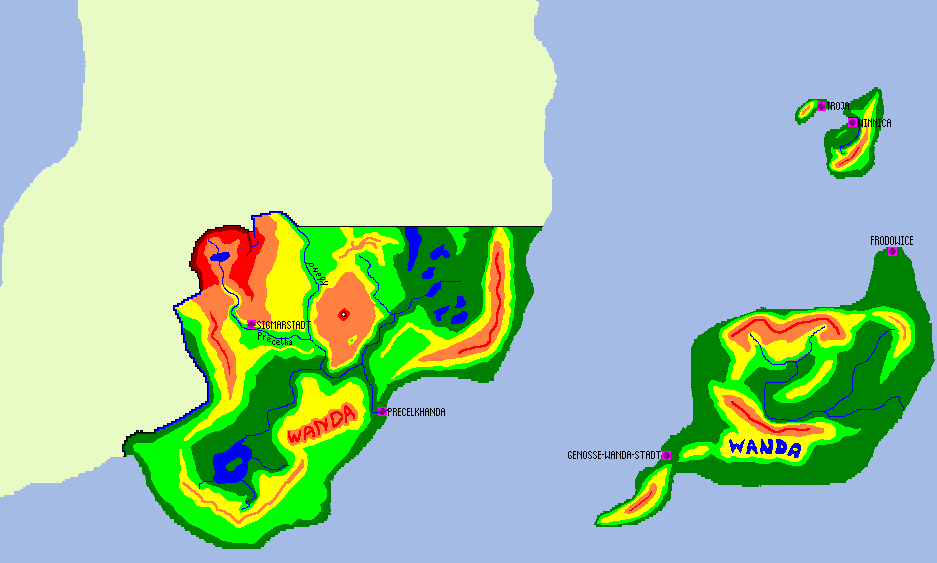 Mapa z napisami