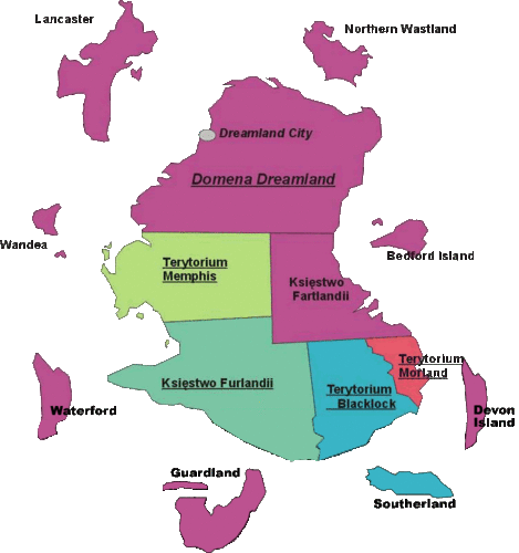 Mapa Dreamlandu z 1998 r.