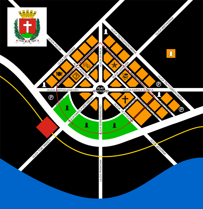 Plan miasta Gniew