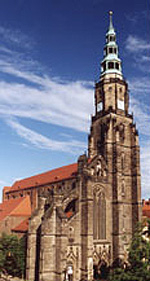 Katedra św. Mikołaja - widok od ul. Świętojezierskiej