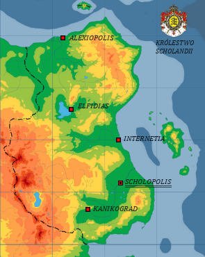 Mapa geograficzna królestwa