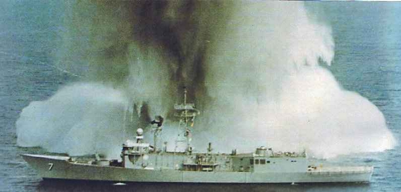 bombardowanie celu podwodnego