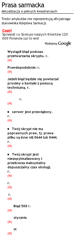„Profesjonalizm” sarmacki