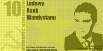Michał Michaelus na banknocie dziesięcioengelsowym