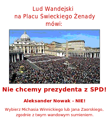 A. Nowak na prezydenta?