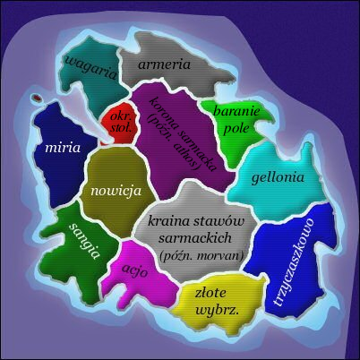 Dawne prowincje Księstwa Sarmacji