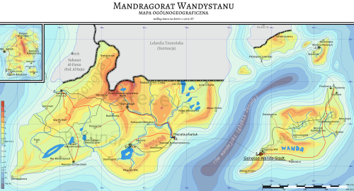 Mapa fizyczna Wandystanu