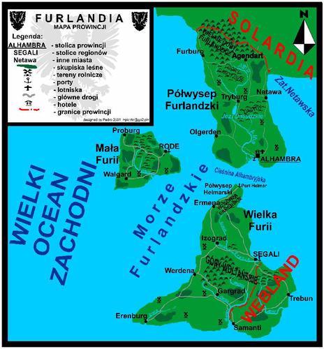 Mapa Furlandii z 2001 r.