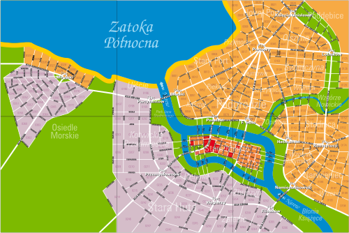 Plan miasta Grodziska