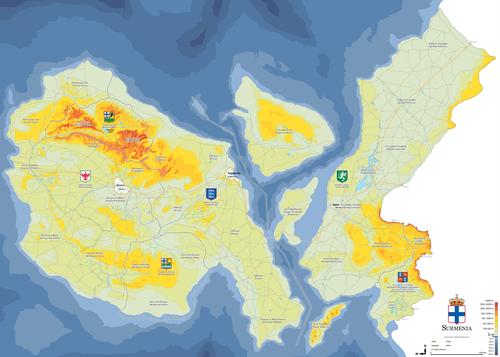 Mapa administracyjna Surmenii