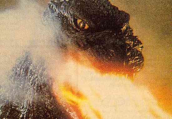 Major Godzilla dmucha ogniem