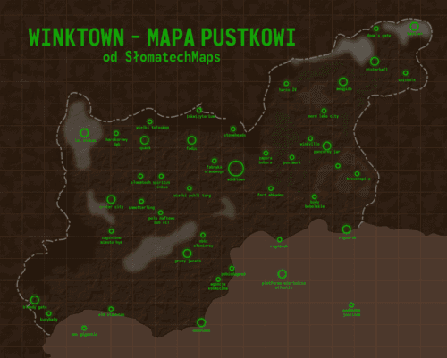 Stylizowana mapa Pustkowi