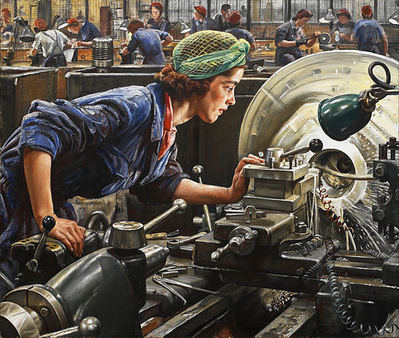 Ruby Loftus screwing a Breech-ring 1943