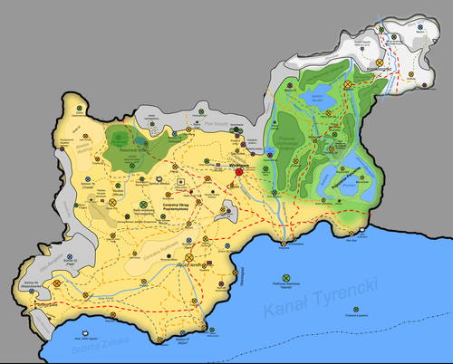 Mapa Pustkowi z roku 2018