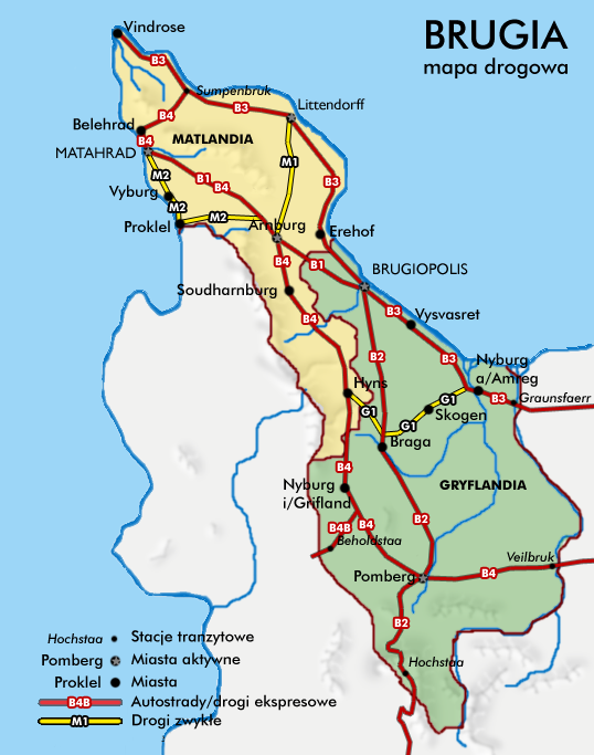 Mapa drogowa Brugii