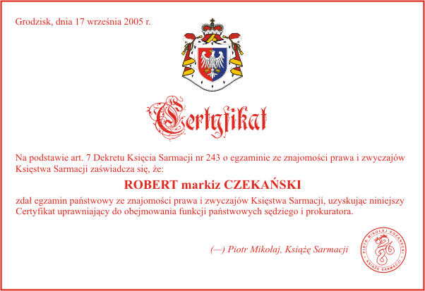 certyfikat 16