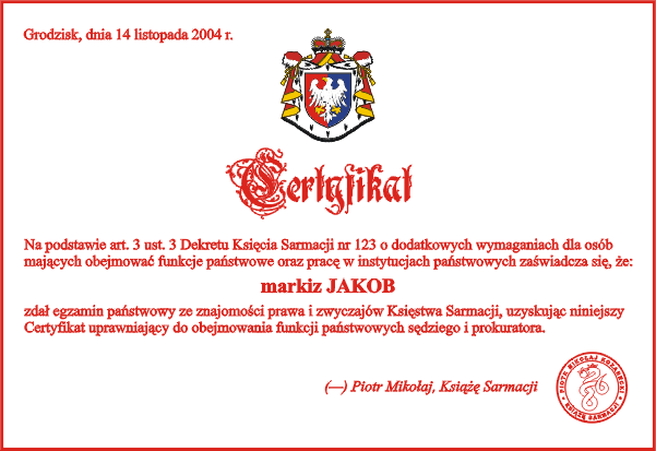certyfikat 9
